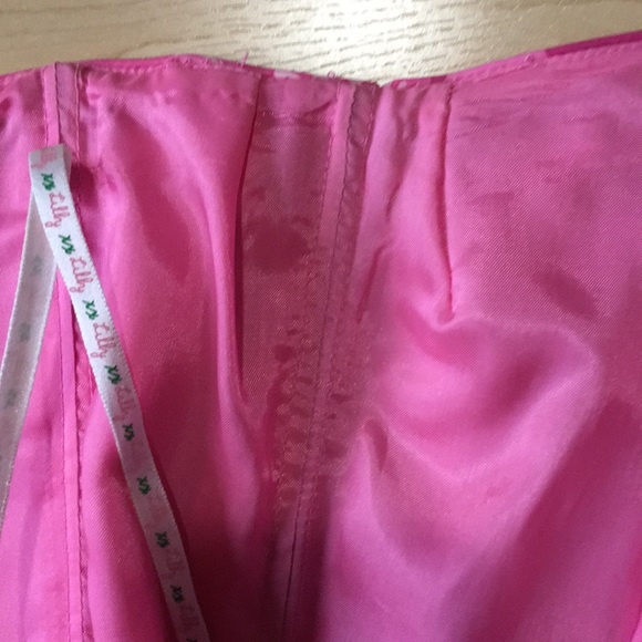 Lilly Pulitzer Strapless Pink Floral Dress Size 4 - Picture 6 of 8